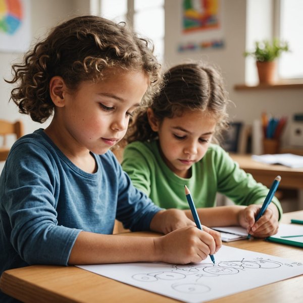Quels sont les effets positifs de l'apprentissage du dessin sur la gestion du stress chez les enfants?